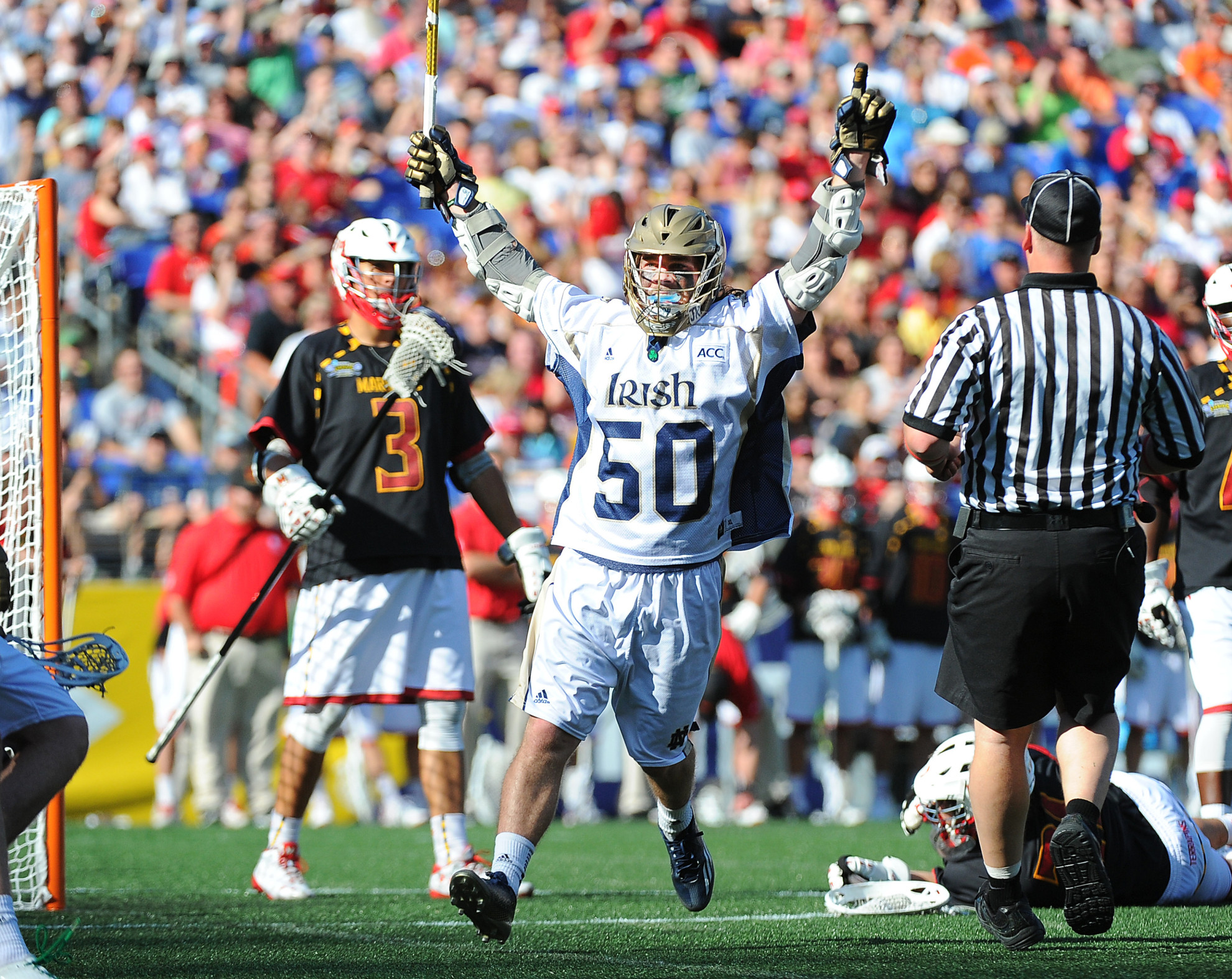 Fighting Irish Beat Maryland 11-6 In NCAA Semifinals Matt Kavanagh had five goals and two assists to lift Notre Dame past Maryland.