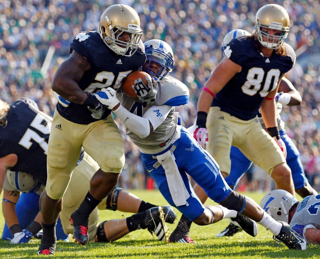 Irish Offense Erupts in Record-Setting 59-33 Triumph Over Air Force (AP)