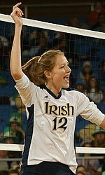 Lauren Brewster is the second Notre Dame volleyball player ever to be tabbed the national player of the week by any organization.