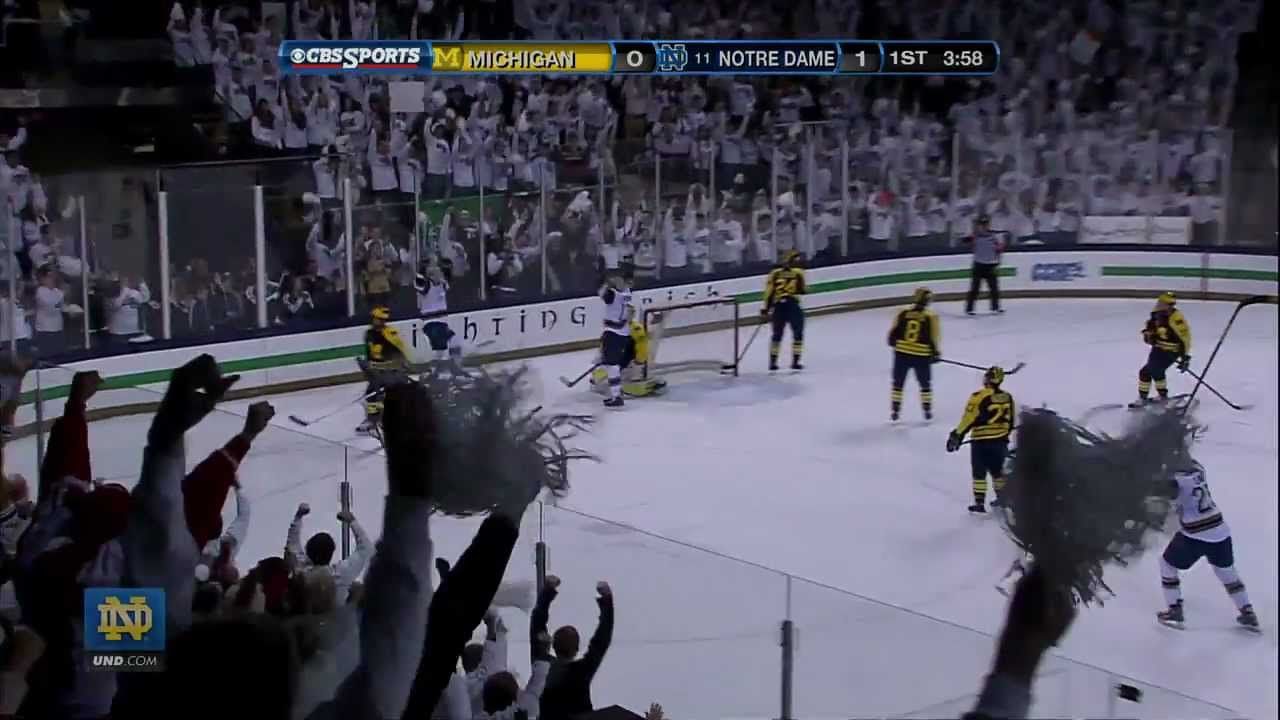 Notre Dame Tops Michigan 7-4 - Hockey