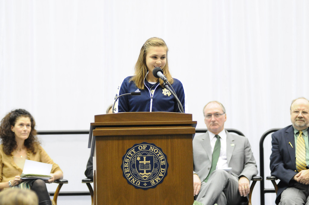 Notre Dame Fencing Dedication 10-20-2012