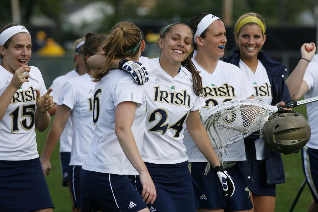 Sophomore Jordy Shoemaker scored the first two goals of her Notre Dame career in the 16-0 win over Villanova.