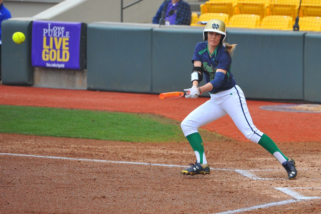 Sophomore All-American Karley Wester led all Notre Dame players with four hits on Saturday at North Carolina State