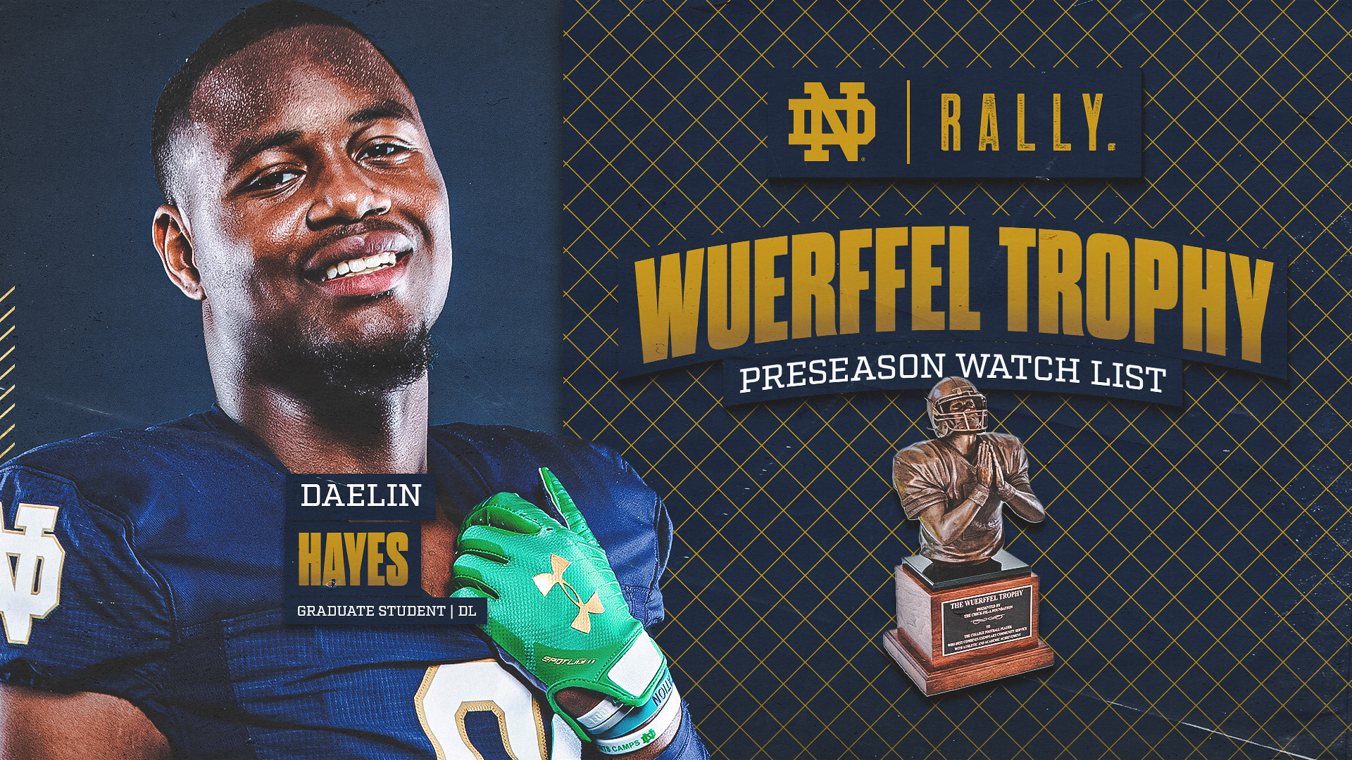 Hayes Named To Wuerffel Trophy Watch List Hayes Named To Wuerffel Trophy Watch List