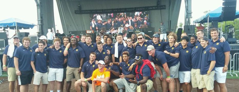 Members of the Notre Dame Football Team participated in 2015 WeishFest 