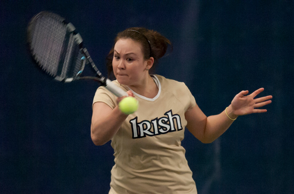 Notre Dame Women's Tennis vs Purdue 02-15-2013