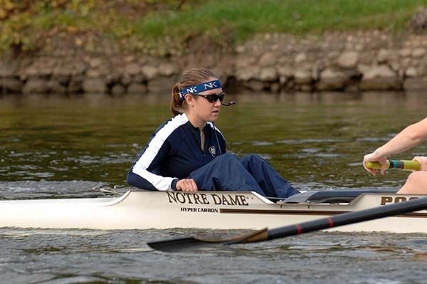 Sarah Keithley will lead the varsity eight boat into competition over the weekend for the Irish