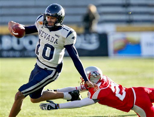 Keep an eye on #10 for the Wolfpack this weekend, as their quarterback Colin Kaepernick is the key cog in Nevada's 'Pistol' offense.