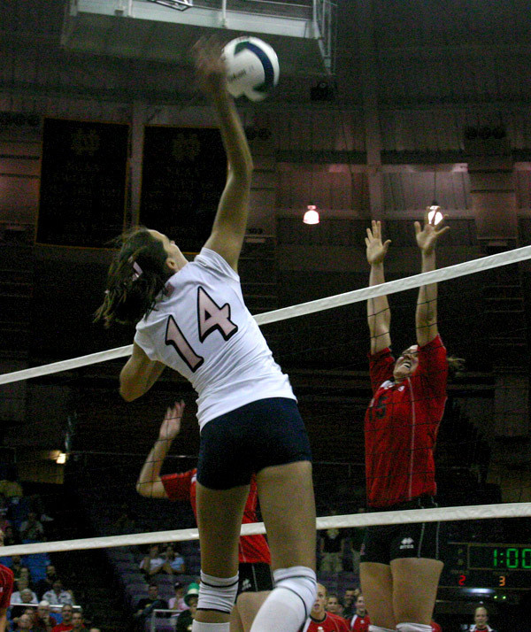Irish Hang Loss On Rutgers With 3-0 Rout Notre Dame bumped its record to 3-2 in BIG EAST play with a win over Rutgers on Saturday at the Joyce Center.