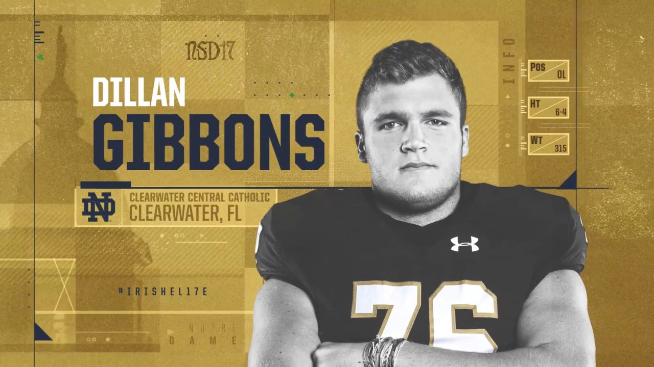 Dillan Gibbons Highlights - Notre Dame Football - NSD17