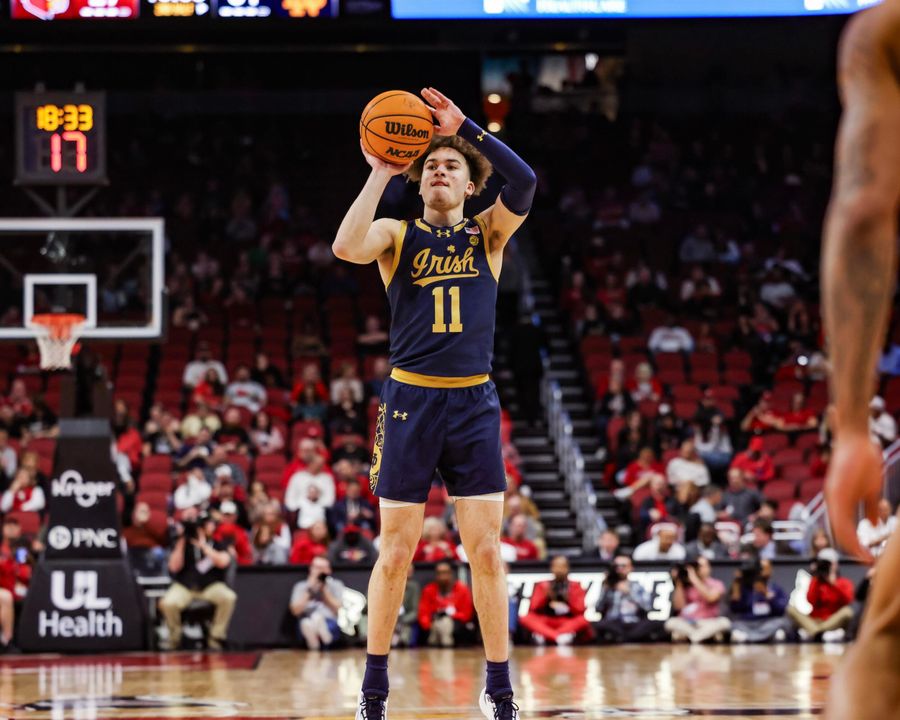 Photos: Notre Dame men's basketball at Louisville Wednesday night