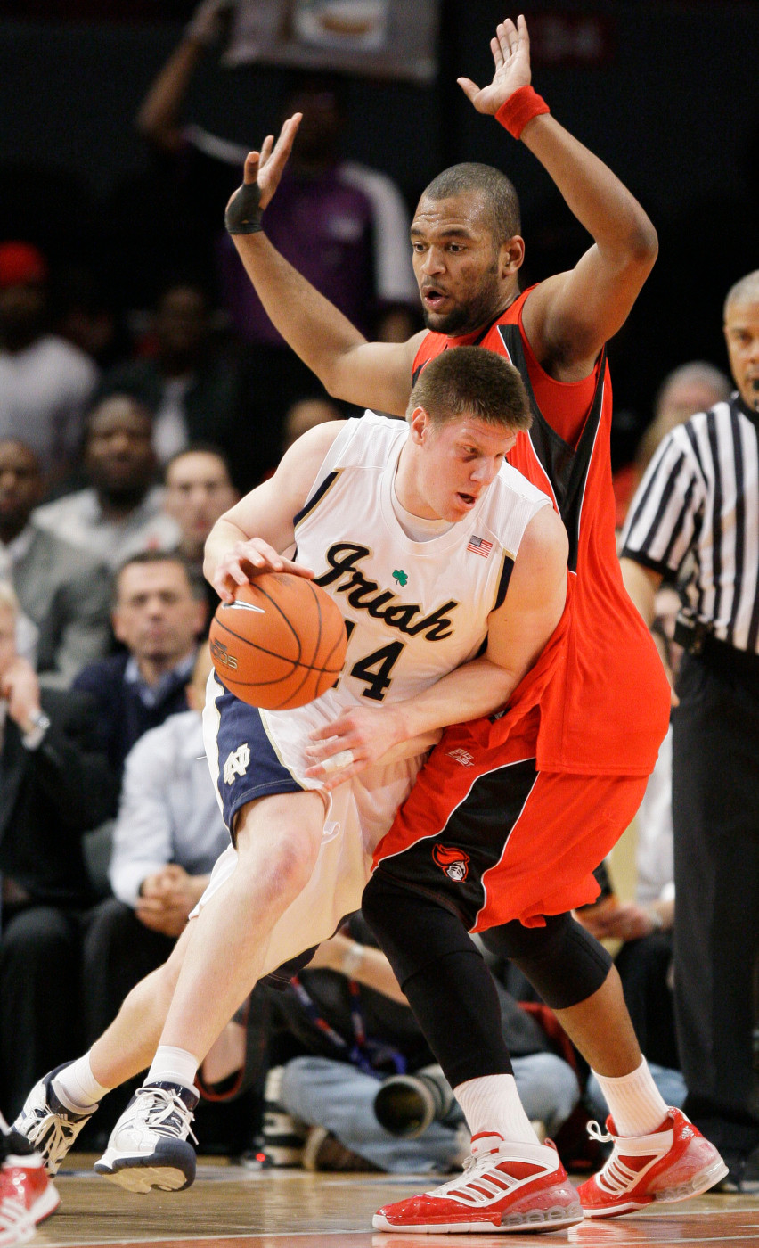 Harangody Named State Farm/NABC Third Team All-American BEast Rutgers Notre Dame Basketball