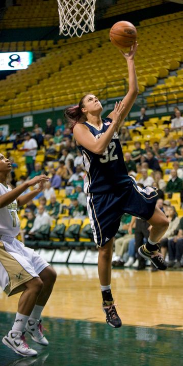 Lindsay Schrader scored 26 points and Becca Bruszewski (pictured) added 20 against South Florida on Tuesday night.