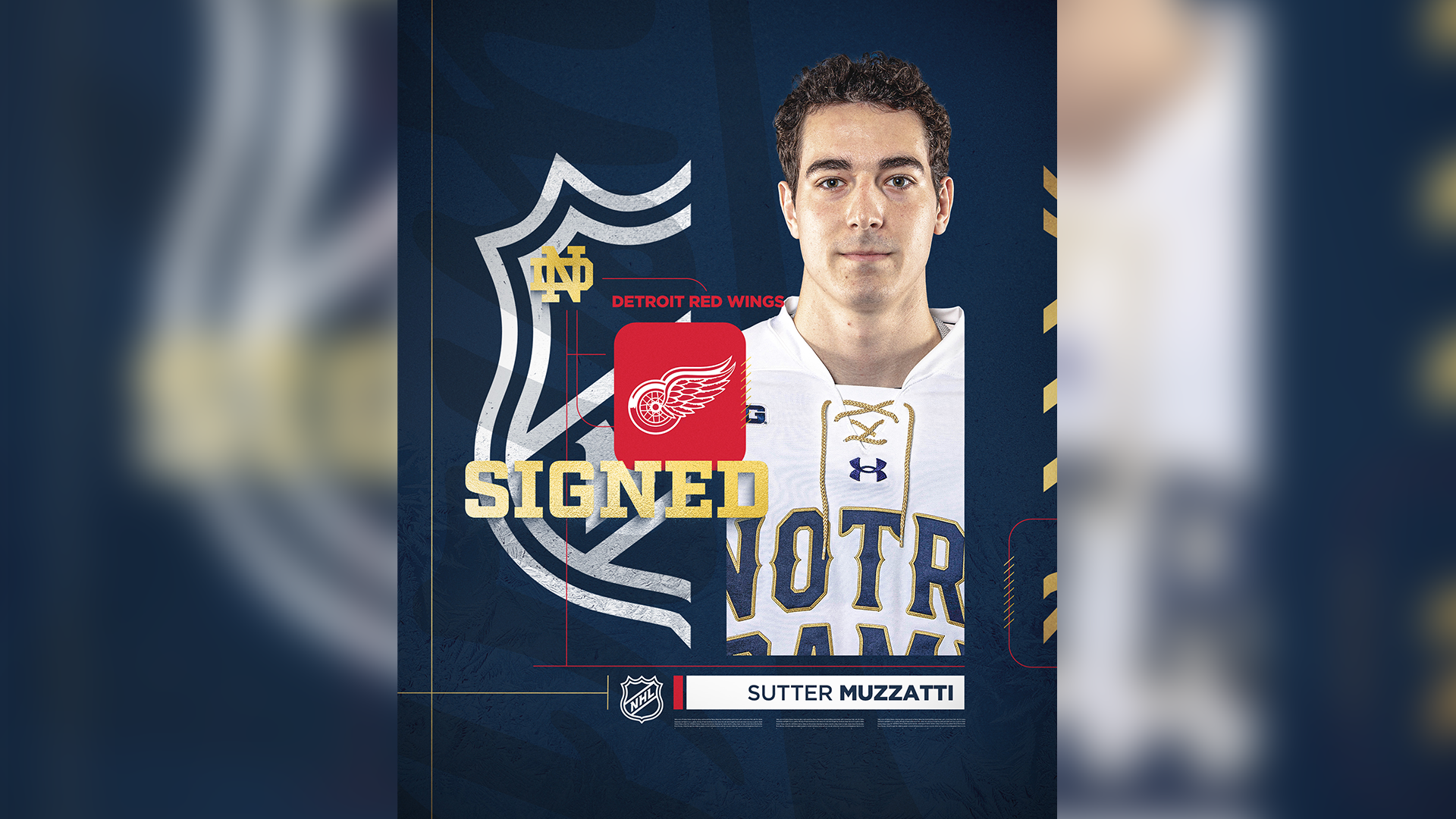 Muzzatti Signs Entry Level Contract With Red Wings Muzzatti Signs Entry Level Contract With Red Wings