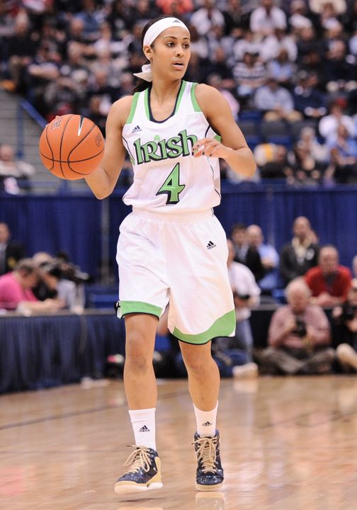 For the third consecutive season, Notre Dame senior guard/co-captain Skylar Diggins has been chosen as a finalist for the John R. Wooden Award (given to the nation's top player). Diggins was a Wooden Award All-America Team selection (one of the award's top five vote-getters) last year, and is one of three members of that squad among this year's finalists.