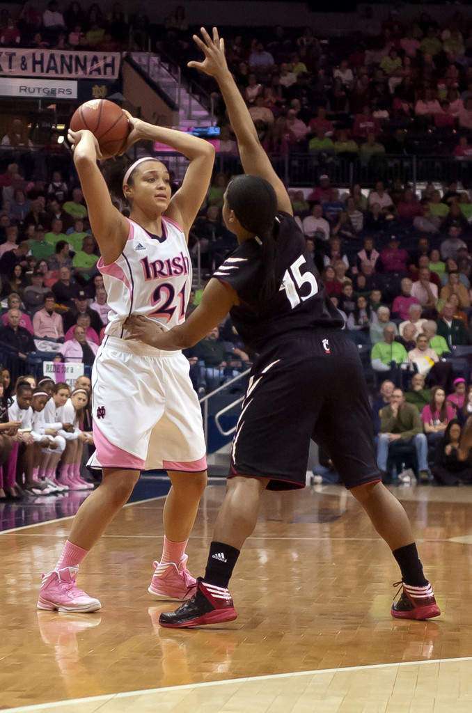 Notre Dame Women's Basketball tops Cincinnati on 02-02-2013