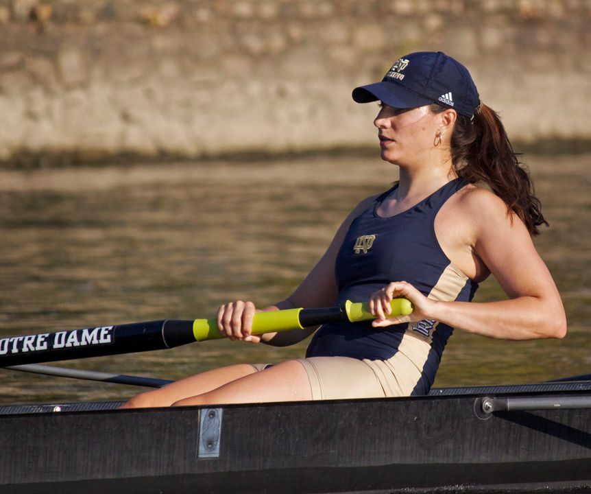 Katie Suyo and the rest of the Irish varsity four earned a spot in the semifinals of the 2012 NCAA Championships