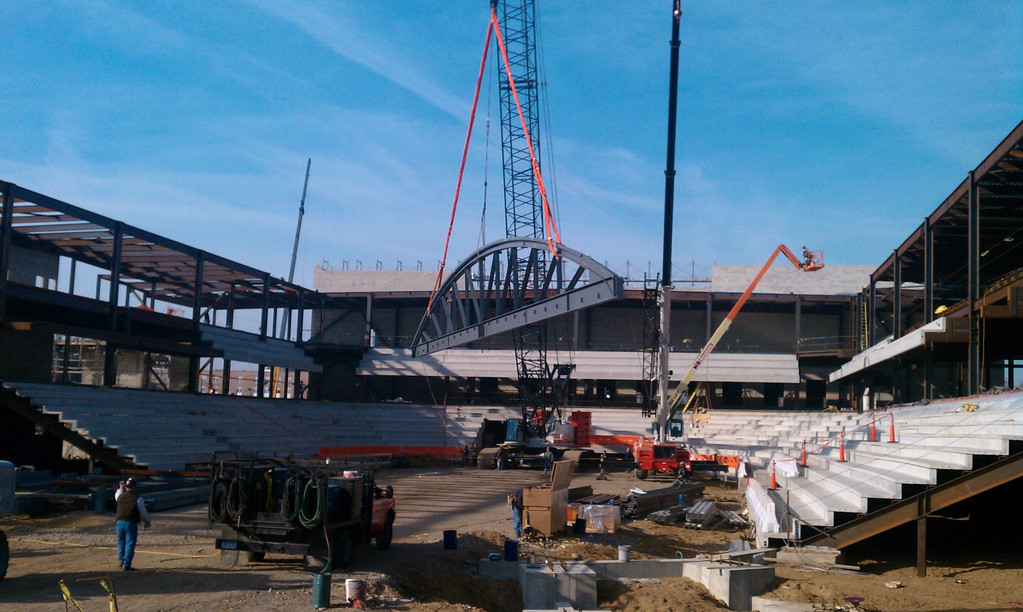 Construction Update on Compton Family Ice Arena - November 10, 2010