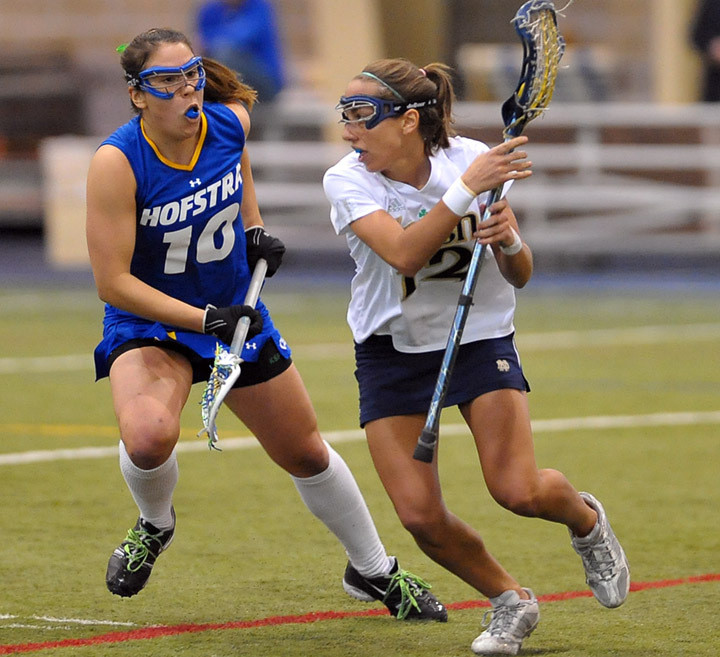 Irish Face Rutgers On St. Patrick’s Day Senior Gina Scioscia got her 2010 season off to a strong start with three goals and an assist in the 13-12 win at Hofstra.