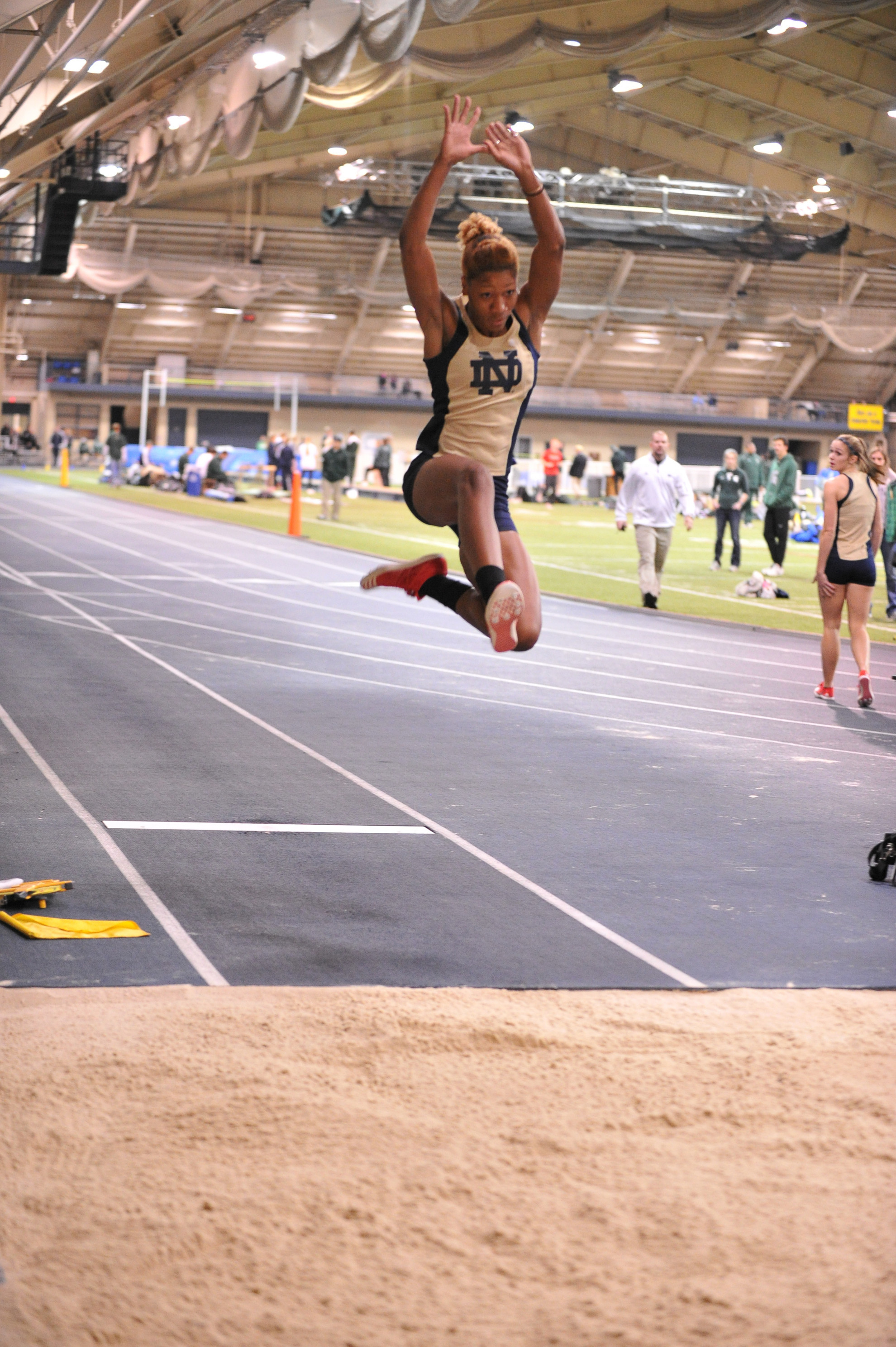 Irish Dominate With 42 Top-Five Finishes At The Polytan Invitational Senior Jessie Christian will compete in the long jump this weekend at the Billy Hayes Invitational at Indiana University.