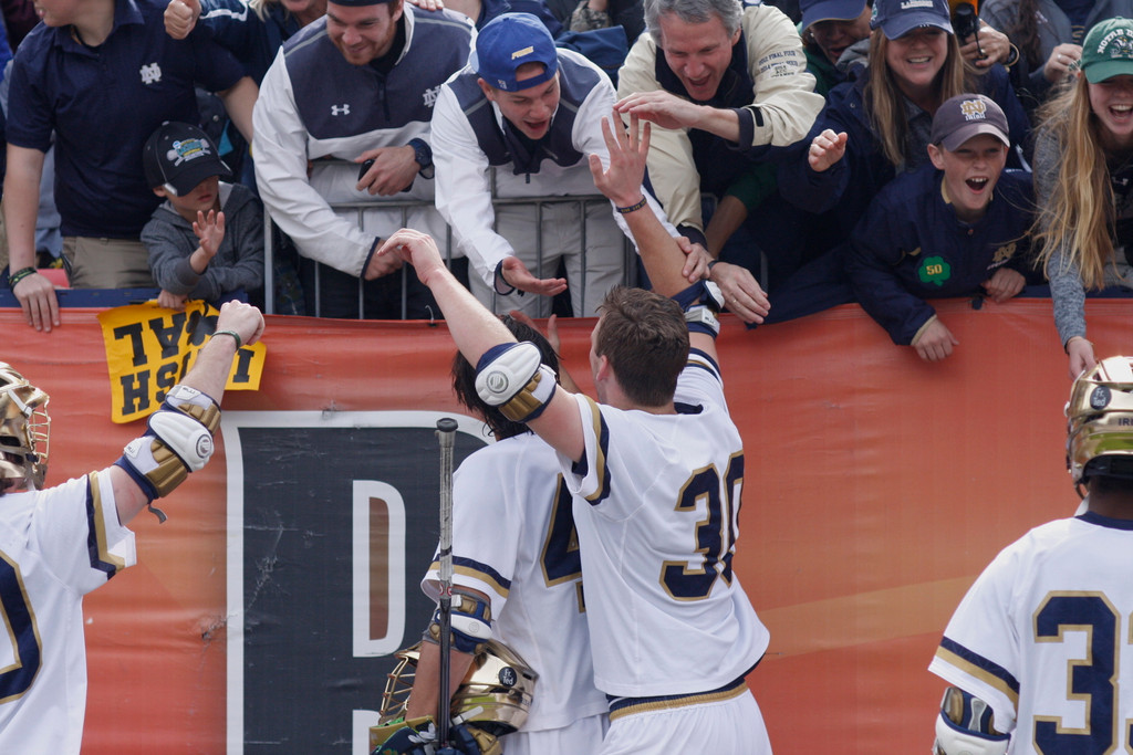 Notre Dame NCAA lacrosse vs. Albany (photos by Pete LaFleur)