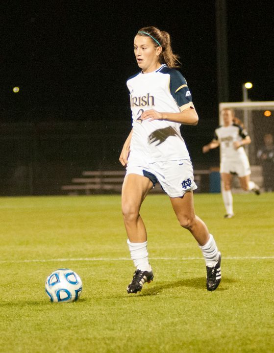 Junior midfielder Mandy Laddish scored in the 58th minute, but Notre Dame dropped a 4-1 decision to the NWSL's Chicago Red Stars in a spring exhibition on Wednesday night at Alumni Stadium.