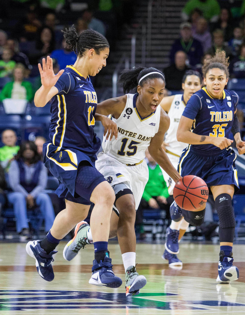 No. 3 Notre Dame 74, Toledo 39