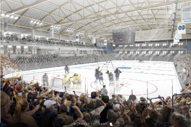 Artist's rendering of the new ice arena - The Compton Family Center