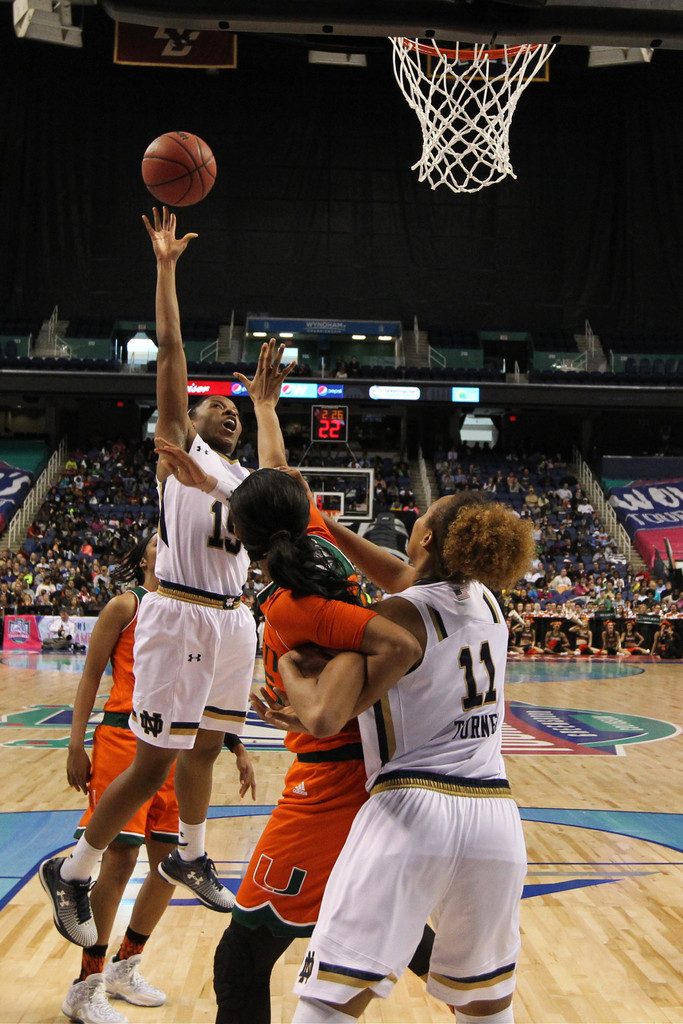 No. 21 Miami, 67 vs. No. 2 Notre Dame, 78