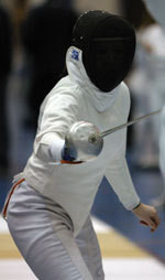Notre Dame To Compete In Northwestern Duals This Weekend Fighting Irish junior Kimberlee Montoya is 24-9 in the epee this season.