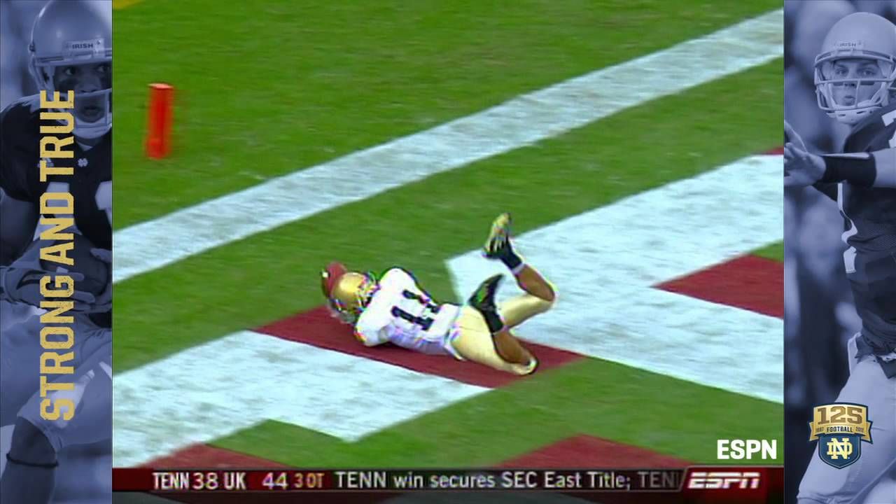 2007 vs. Stanford - David Grimes Catch - 125 Years of Notre Dame Football - Moment #050
