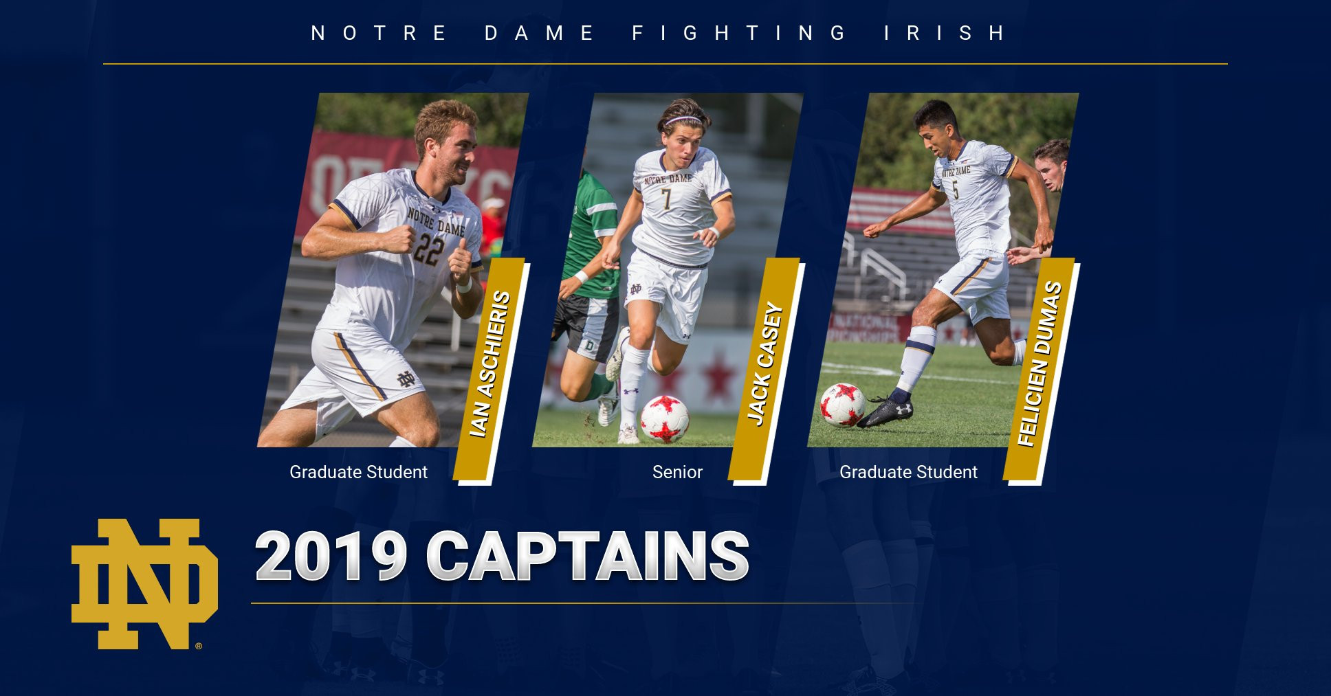 Men’s Soccer Names Aschieris, Casey and Dumas Captains Men’s Soccer Names Aschieris, Casey and Dumas Captains