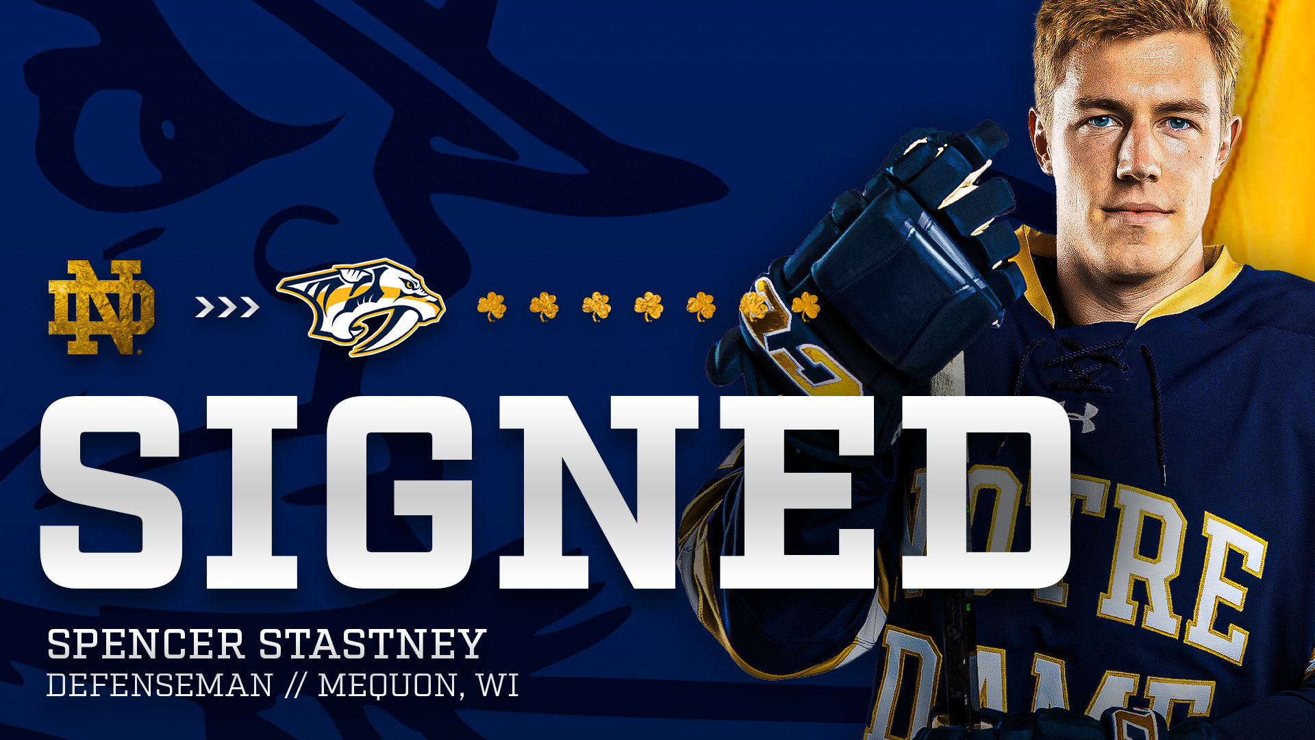 Spencer Stastney Signs NHL Contract With The Nashville Predators Spencer Stastney Signs NHL Contract With The Nashville Predators