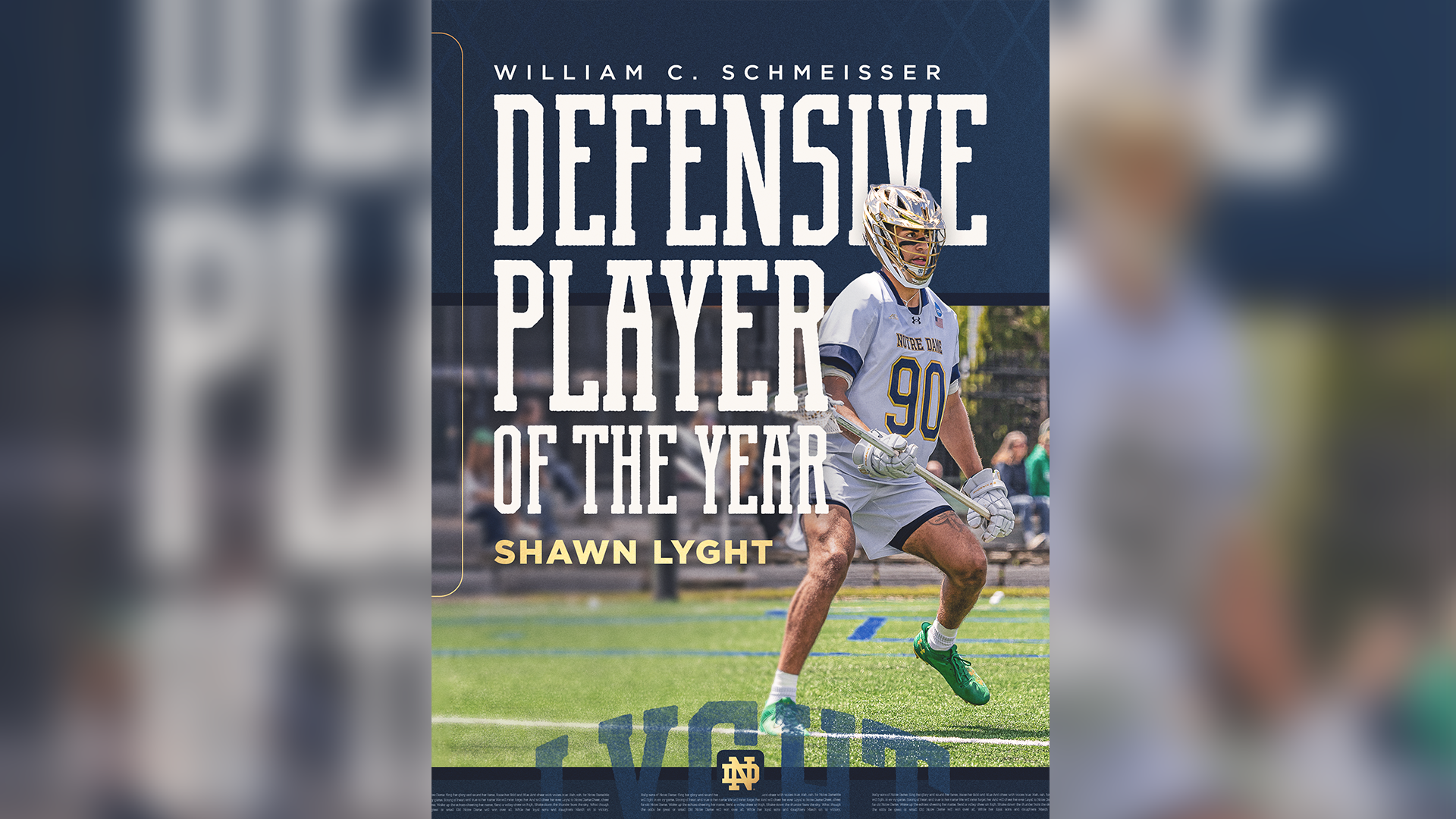 Shawn Lyght Wins Schmeisser Award For Second Straight Season Shawn Lyght Wins Schmeisser Award For Second Straight Season