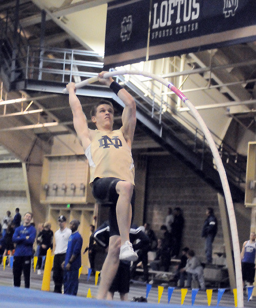 Schipper Wins BIG EAST Pole Vault Title; Irish Men in First at BIG EAST Meet Junior Kevin Schipper