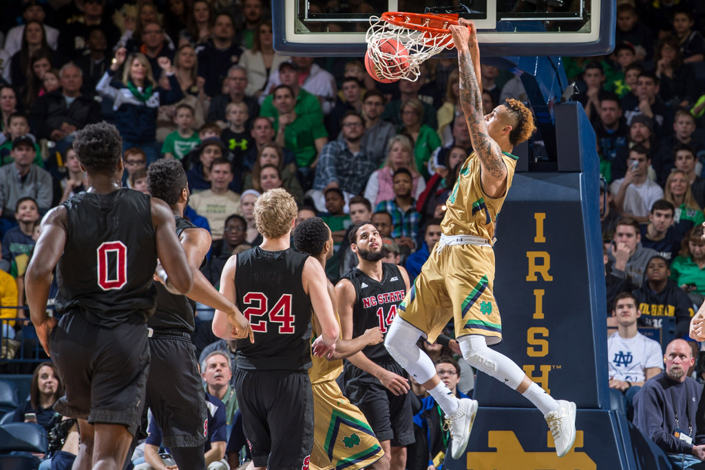 Notre Dame Defeats N.C. State, 89-75