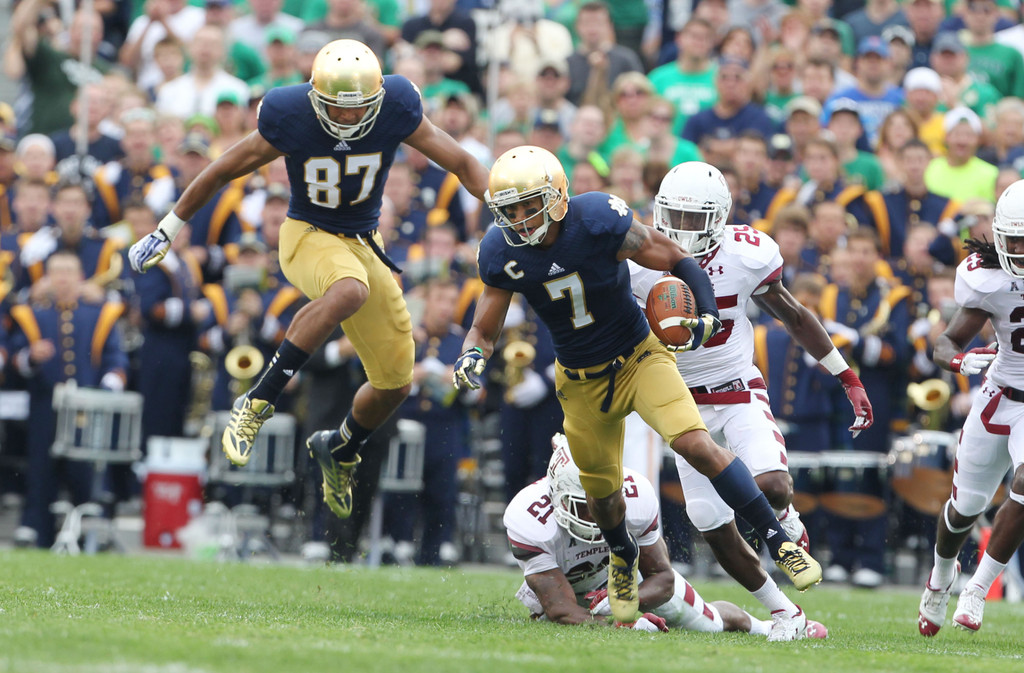 Notre Dame vs. Temple (USATSI)