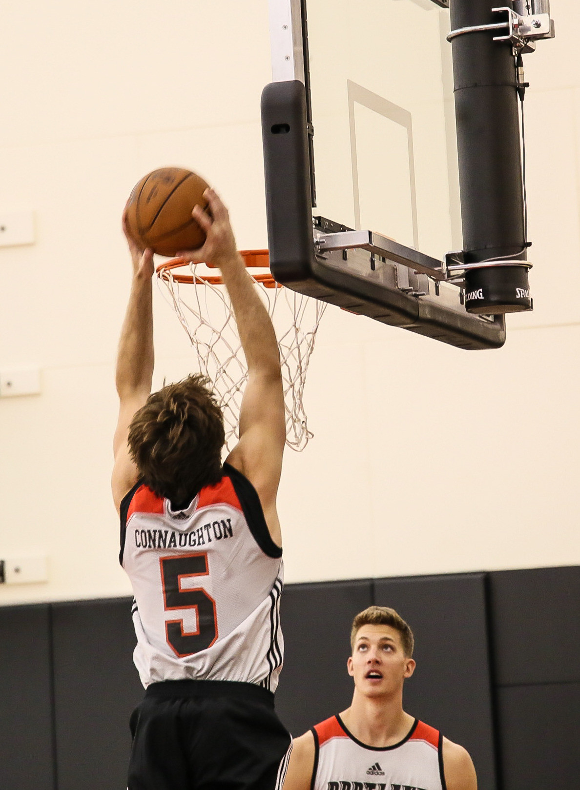 Grant, Connaughton Leave A Lasting Legacy As They Embark On NBA Journey Pat Connaugton at a recent Portland Trailblazers workout.