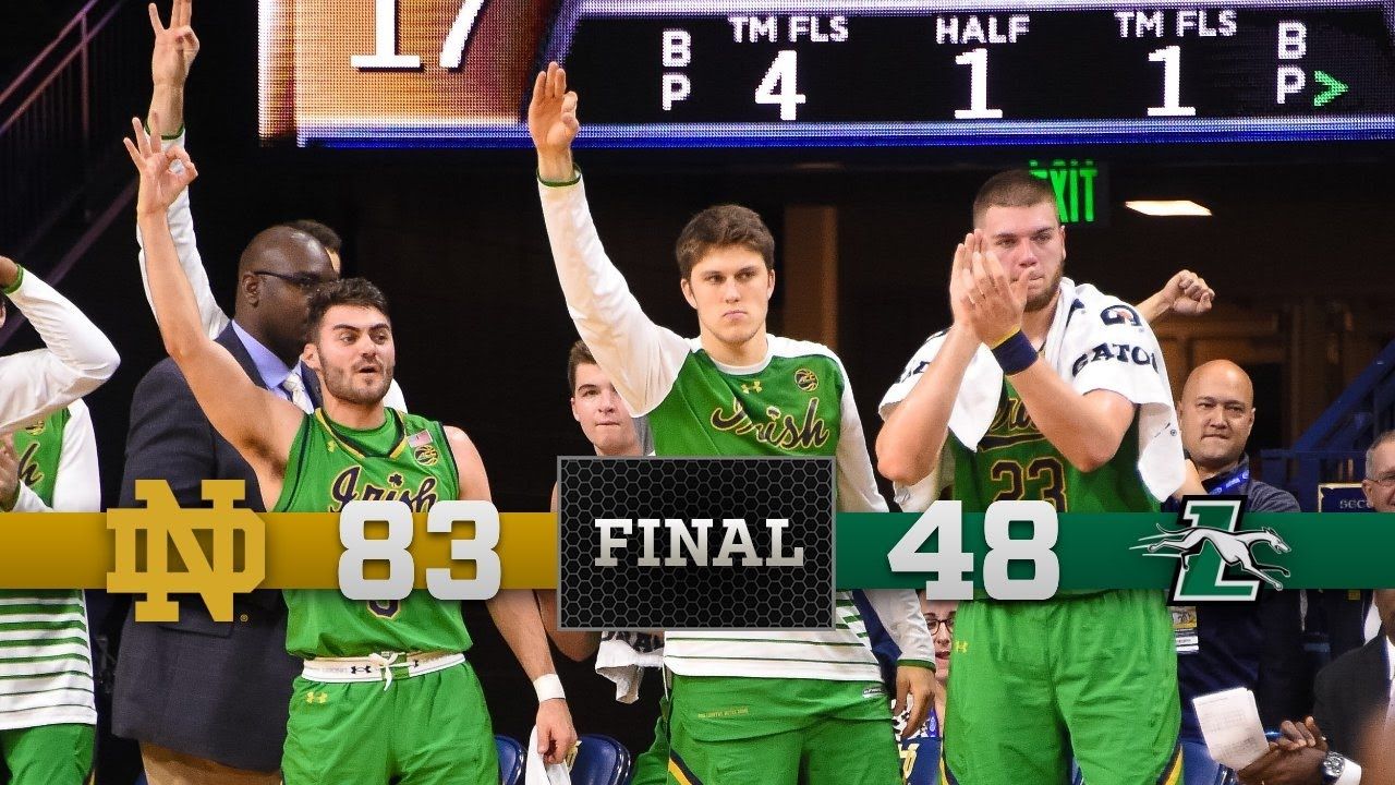 Notre Dame Men's Basketball Highlights vs. Loyola Maryland