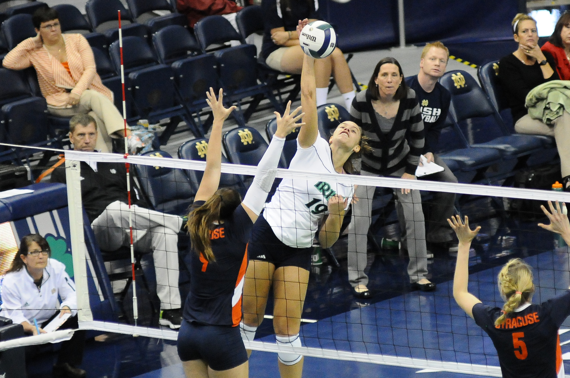 Irish Sweep USF On Dig Pink Day At Purcell Junior Jeni Houser leads the team in several categories so far this season.