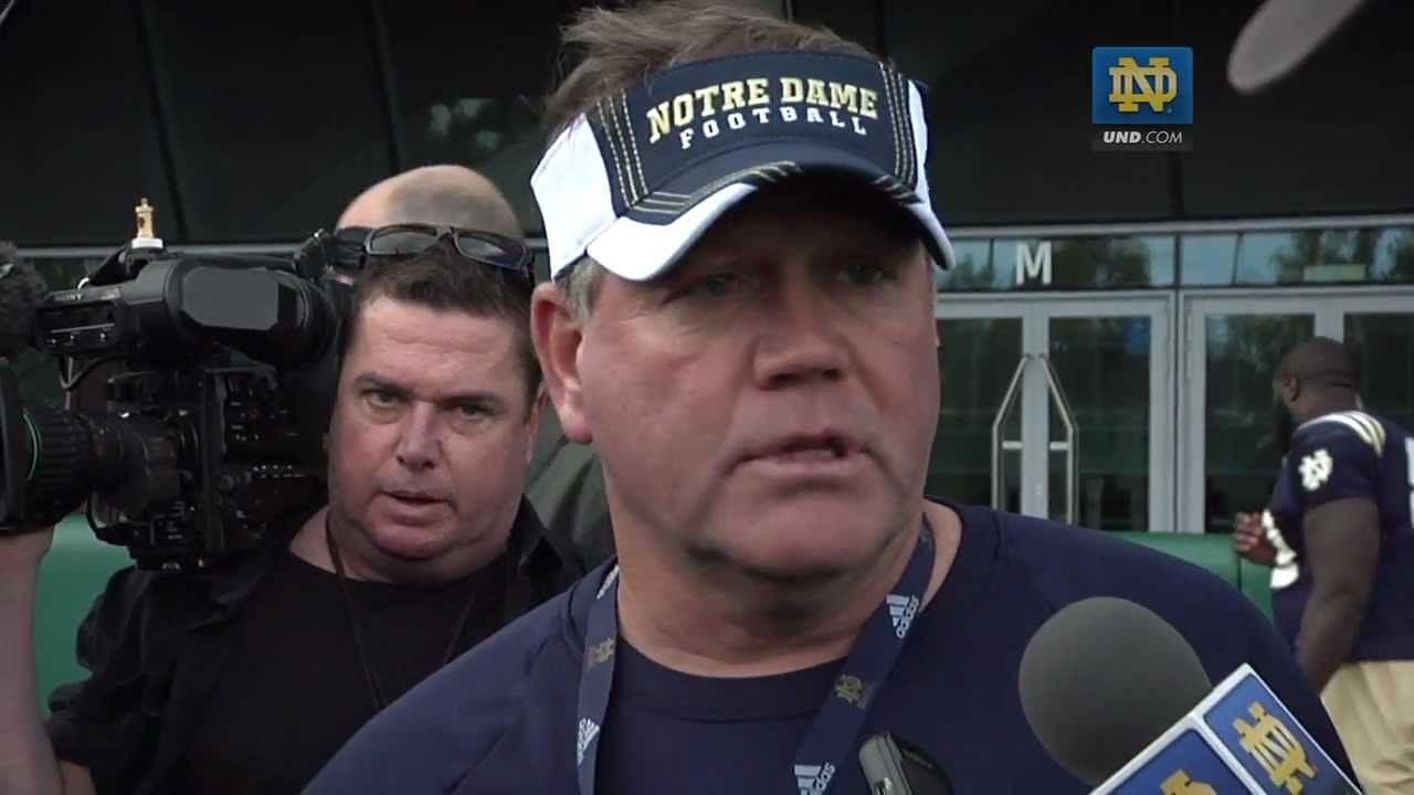 Brian Kelly Post-Practice - Aug. 30, 2012