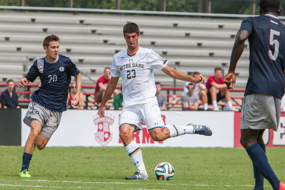 #6 Notre Dame Renews Rivalry With #16 Louisville On Friday Freshman forward Jeffrey Farina tallied his second goal of the season in Tuesday's match at Michigan.