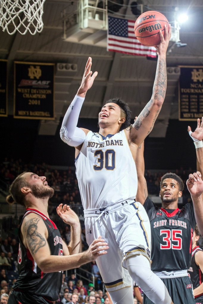 Notre Dame 87, St. Francis 56