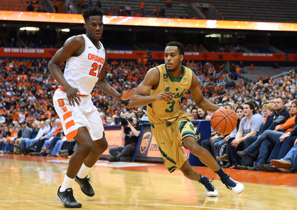 No. 25 Notre Dame Falls to Syracuse, 81-66