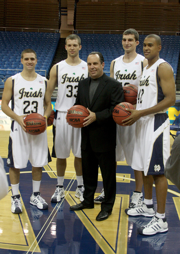 Men’s Basketball Names Captains For 2008-09 Campaign Mike Brey and the 2008-09 Irish seniors.