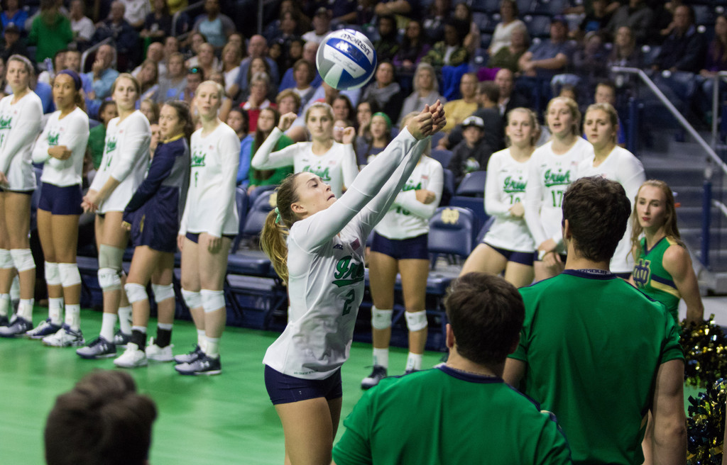 Notre Dame Volleyball vs. No. 8 UNC