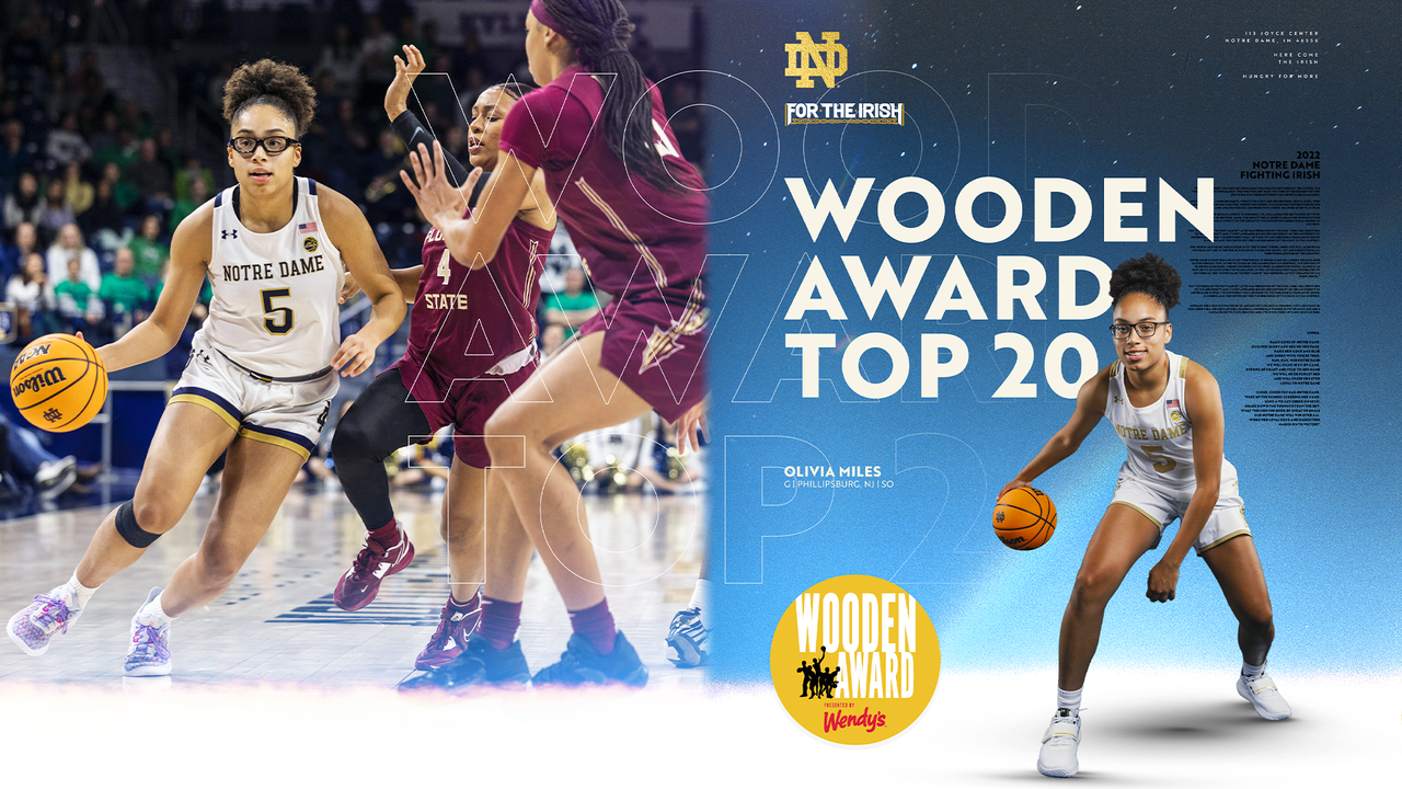 Wooden Award Late Season Top 20 Includes Miles – Notre Dame Fighting Irish  – Official Athletics Website