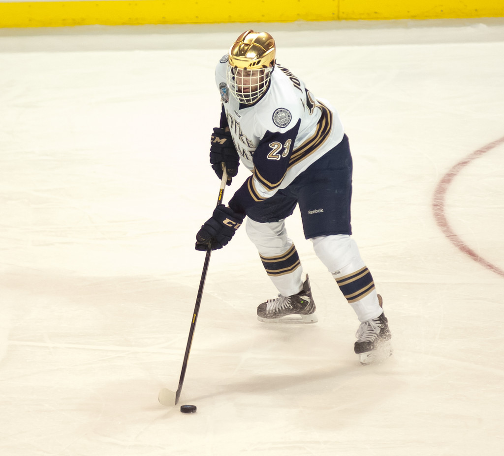 Notre Dame Men's Ice Hockey falls to St. Cloud State on 03-30-2013
