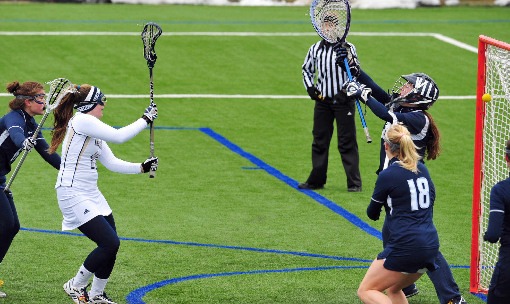 Irish Drop Bearcats, 13-6; Tie For Best Start In School History Junior Lauren Sullivan had four goals Wednesday night against No. 4/4 Northwestern.