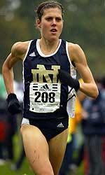 Senior Lauren King hopes to repeat her success at Franklin Park in Boston, Mass. where she won the 2002 BIG EAST title.